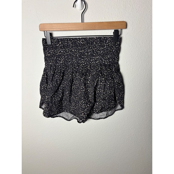 FP Movement Pants - ☀️Free People FP Movement The Way Home Printed Shorts Black Tan Leopard M
